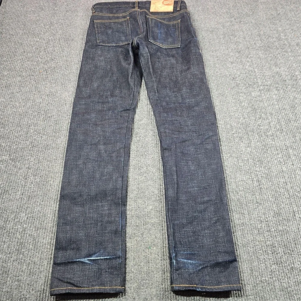 Naked & Famous Weird Guy Elephant 12 Jeans Mens 31x32 Blue Raw Denim Selvedge